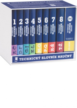 Obálka k Technický slovník naučný – sada: 8 knižních dílů + elektronická verze na CD-ROM