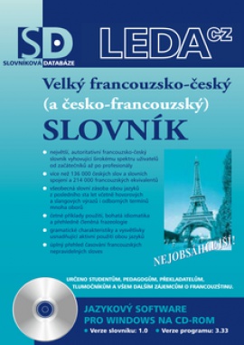 Obálka k Francouzsko-český ozvučený slovník - elektronická verze pro PC